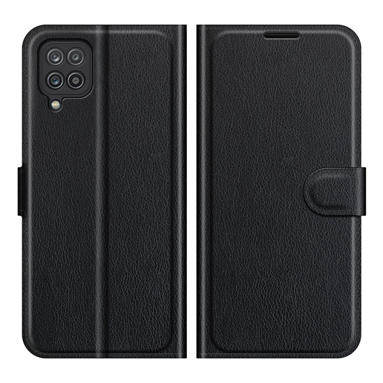 Per Samsung Galaxy F12 / M12 Litchi Texture Custodia protettiva a vibrazione orizzontale con supporto e slot per schede e portafoglio, For Galaxy F12 / M12