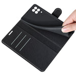 Per Samsung Galaxy F12 / M12 Litchi Texture Custodia protettiva a vibrazione orizzontale con supporto e slot per schede e portafoglio, For Galaxy F12 / M12