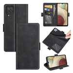 Per Samsung Galaxy F12 / M12 Custodia in pelle a vibrazione orizzontale con fibbia magnetica a doppio lato con supporto e slot per schede e portafoglio