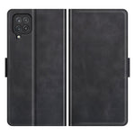 Per Samsung Galaxy F12 / M12 Custodia in pelle a vibrazione orizzontale con fibbia magnetica a doppio lato con supporto e slot per schede e portafoglio