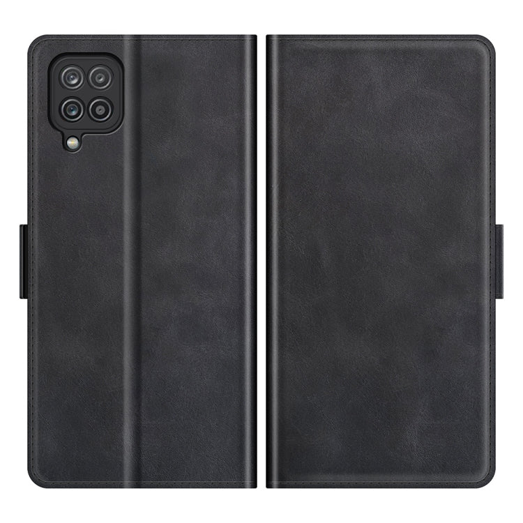 Per Samsung Galaxy F12 / M12 Custodia in pelle a vibrazione orizzontale con fibbia magnetica a doppio lato con supporto e slot per schede e portafoglio