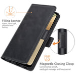 Per Samsung Galaxy F12 / M12 Custodia in pelle a vibrazione orizzontale con fibbia magnetica a doppio lato con supporto e slot per schede e portafoglio