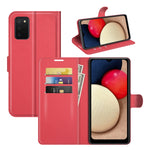 Per Samsung Galaxy A03s Litchi Texture Custodia protettiva a vibrazione orizzontale con supporto e slot per schede e portafoglio, For Galaxy A03s 166mm