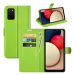 Per Samsung Galaxy A03s Litchi Texture Custodia protettiva a vibrazione orizzontale con supporto e slot per schede e portafoglio, For Galaxy A03s 166mm