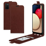 Per Samsung Galaxy A03s R64 Texture Custodia protettiva in pelle a vibrazione verticale singola con slot per schede e cornice per foto, For Galaxy A03s 166mm