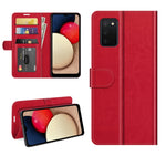 Per Samsung Galaxy A03S R64 Texture Custodia protettiva a vibrazione orizzontale singola con supporto e slot per schede e portafoglio e cornice per foto, For Samsung Galaxy A03s 164mm