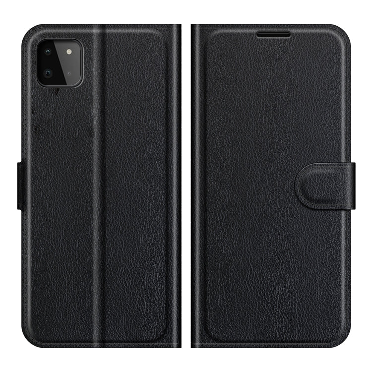 Per Samsung Galaxy A22 5G Litchi Texture Custodia protettiva a vibrazione orizzontale con supporto e slot per schede e portafoglio, For Galaxy A22 5G