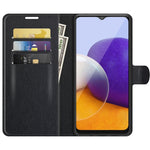 Per Samsung Galaxy A22 5G Litchi Texture Custodia protettiva a vibrazione orizzontale con supporto e slot per schede e portafoglio, For Galaxy A22 5G