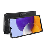 Per Samsung Galaxy A22 5G Litchi Texture Custodia protettiva a vibrazione orizzontale con supporto e slot per schede e portafoglio, For Galaxy A22 5G
