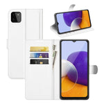 Per Samsung Galaxy A22 5G Litchi Texture Custodia protettiva a vibrazione orizzontale con supporto e slot per schede e portafoglio, For Galaxy A22 5G