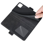 Per Samsung Galaxy A22 5G Custodia in pelle a vibrazione orizzontale con fibbia magnetica a doppio lato con supporto e slot per carte e portafoglio