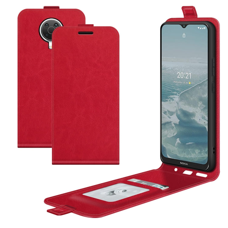 Per Nokia G10/G20 R64 Texture Custodia protettiva in pelle a vibrazione verticale singola con slot per schede e cornice per foto, For Nokia G10/G20