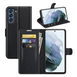 Per Galaxy S21 FE Litchi Texture Custodia protettiva a vibrazione orizzontale con supporto, slot per schede e portafoglio, For Galaxy S21 FE
