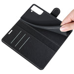 Per Galaxy S21 FE Litchi Texture Custodia protettiva a vibrazione orizzontale con supporto, slot per schede e portafoglio, For Galaxy S21 FE