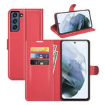 Per Galaxy S21 FE Litchi Texture Custodia protettiva a vibrazione orizzontale con supporto, slot per schede e portafoglio, For Galaxy S21 FE