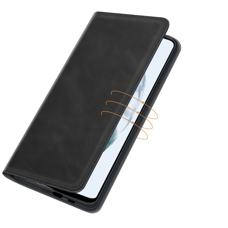 Per Samsung Galaxy S21 FE Custodia in pelle con ventosa magnetica da lavoro retro-pelle con supporto, slot per carte e portafoglio, For Samsung Galaxy S21 FE