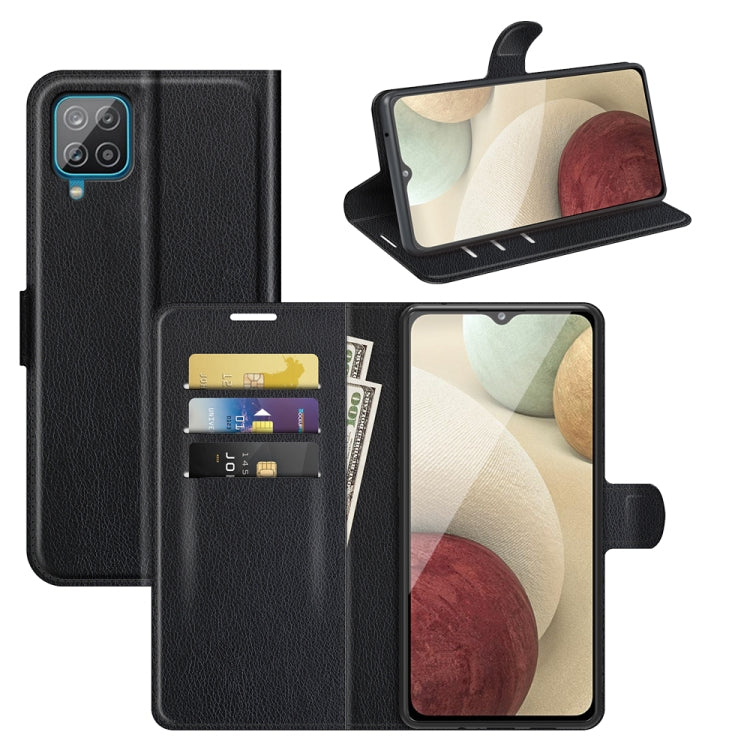 Per Samsung Galaxy A22 4G Litchi Texture Custodia protettiva a vibrazione orizzontale con supporto e slot per schede e portafoglio, For Galaxy A22 4G