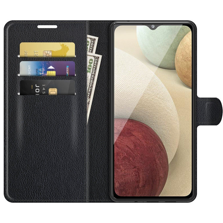 Per Samsung Galaxy A22 4G Litchi Texture Custodia protettiva a vibrazione orizzontale con supporto e slot per schede e portafoglio, For Galaxy A22 4G