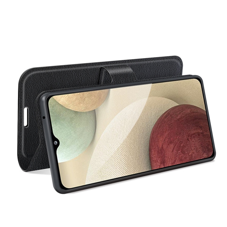 Per Samsung Galaxy A22 4G Litchi Texture Custodia protettiva a vibrazione orizzontale con supporto e slot per schede e portafoglio, For Galaxy A22 4G