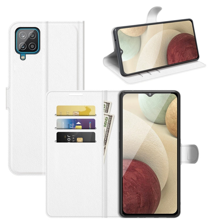 Per Samsung Galaxy A22 4G Litchi Texture Custodia protettiva a vibrazione orizzontale con supporto e slot per schede e portafoglio, For Galaxy A22 4G