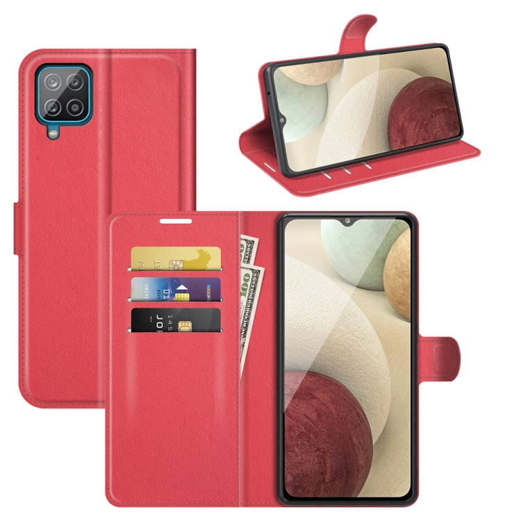 Per Samsung Galaxy A22 4G Litchi Texture Custodia protettiva a vibrazione orizzontale con supporto e slot per schede e portafoglio, For Galaxy A22 4G