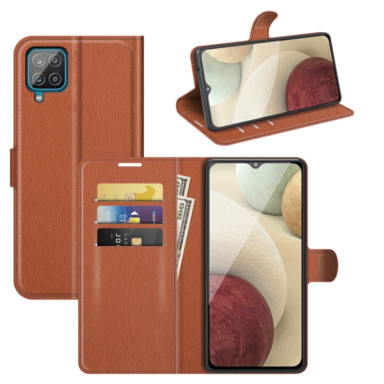 Per Samsung Galaxy A22 4G Litchi Texture Custodia protettiva a vibrazione orizzontale con supporto e slot per schede e portafoglio, For Galaxy A22 4G