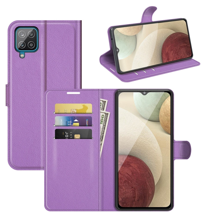 Per Samsung Galaxy A22 4G Litchi Texture Custodia protettiva a vibrazione orizzontale con supporto e slot per schede e portafoglio, For Galaxy A22 4G