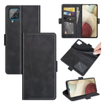 Per Samsung Galaxy A22 4G Custodia in pelle a vibrazione orizzontale con fibbia magnetica a doppio lato con supporto e slot per carte e portafoglio
