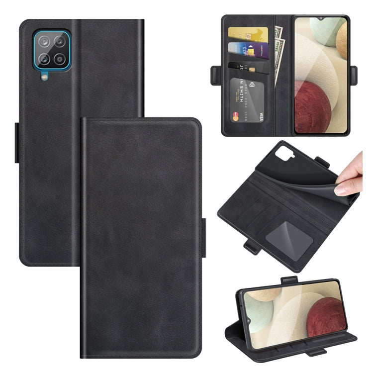 Per Samsung Galaxy A22 4G Custodia in pelle a vibrazione orizzontale con fibbia magnetica a doppio lato con supporto e slot per carte e portafoglio