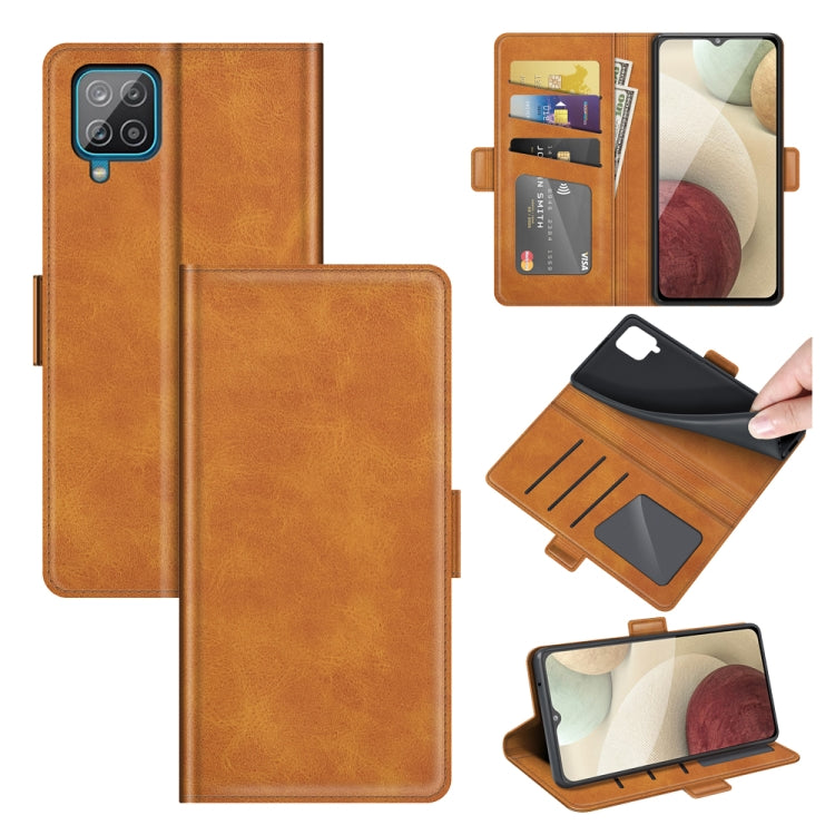 Per Samsung Galaxy A22 4G Custodia in pelle a vibrazione orizzontale con fibbia magnetica a doppio lato con supporto e slot per carte e portafoglio