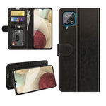Per Samsung Galaxy A22 4G R64 Texture Custodia protettiva a vibrazione orizzontale singola con supporto e slot per schede e cornice per foto a portafoglio, For Samsung Glaxy A22 4G