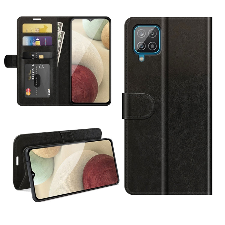 Per Samsung Galaxy A22 4G R64 Texture Custodia protettiva a vibrazione orizzontale singola con supporto e slot per schede e cornice per foto a portafoglio, For Samsung Glaxy A22 4G