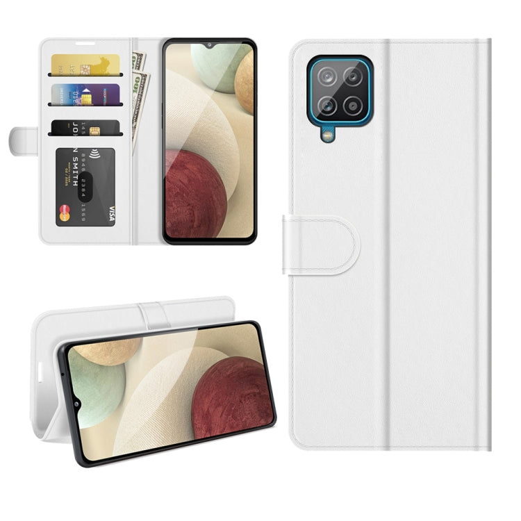 Per Samsung Galaxy A22 4G R64 Texture Custodia protettiva a vibrazione orizzontale singola con supporto e slot per schede e cornice per foto a portafoglio, For Samsung Glaxy A22 4G