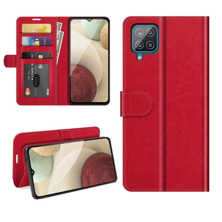 Per Samsung Galaxy A22 4G R64 Texture Custodia protettiva a vibrazione orizzontale singola con supporto e slot per schede e cornice per foto a portafoglio, For Samsung Glaxy A22 4G