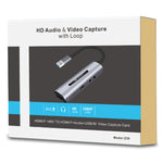 Scheda acquisizione video USB 4K HDMI con microfono