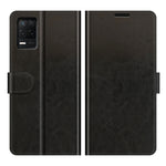 Per OPPO Realme V13 5G / Realme 8 5G / Q3i 5G / Q3 5G R64 Texture Custodia protettiva a vibrazione orizzontale singola con supporto e slot per schede e portafoglio e cornice per foto