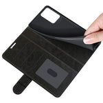 Per OPPO Realme V13 5G / Realme 8 5G / Q3i 5G / Q3 5G R64 Texture Custodia protettiva a vibrazione orizzontale singola con supporto e slot per schede e portafoglio e cornice per foto