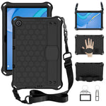 Design a nido d'ape Materiale EVA + PC Guscio protettivo anticaduta a quattro angoli con cinturino, For Huawei MediaPad T10 9.7 / T10 10.1