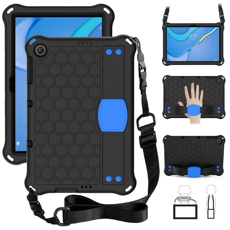 Design a nido d'ape Materiale EVA + PC Guscio protettivo anticaduta a quattro angoli con cinturino, For Huawei MediaPad T10 9.7 / T10 10.1