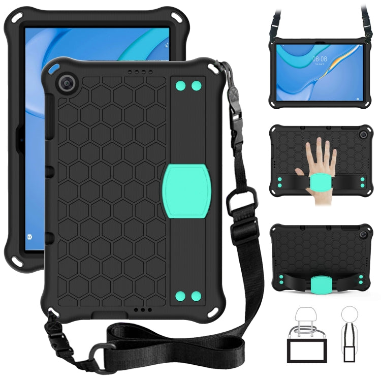 Design a nido d'ape Materiale EVA + PC Guscio protettivo anticaduta a quattro angoli con cinturino, For Huawei MediaPad T10 9.7 / T10 10.1