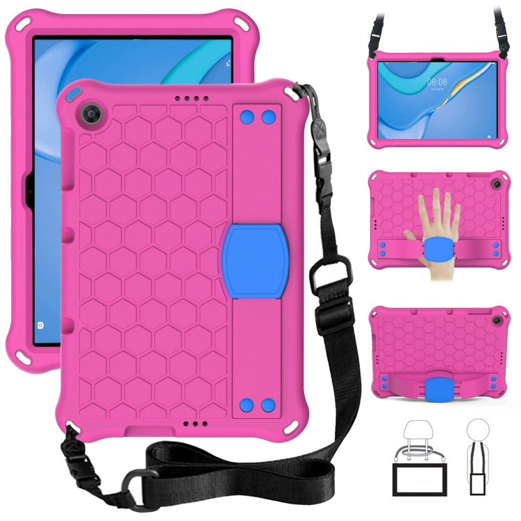 Design a nido d'ape Materiale EVA + PC Guscio protettivo anticaduta a quattro angoli con cinturino, For Huawei MediaPad T10 9.7 / T10 10.1