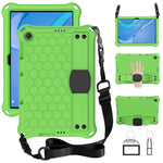 Design a nido d'ape Materiale EVA + PC Guscio protettivo anticaduta a quattro angoli con cinturino, For Huawei MediaPad T10 9.7 / T10 10.1