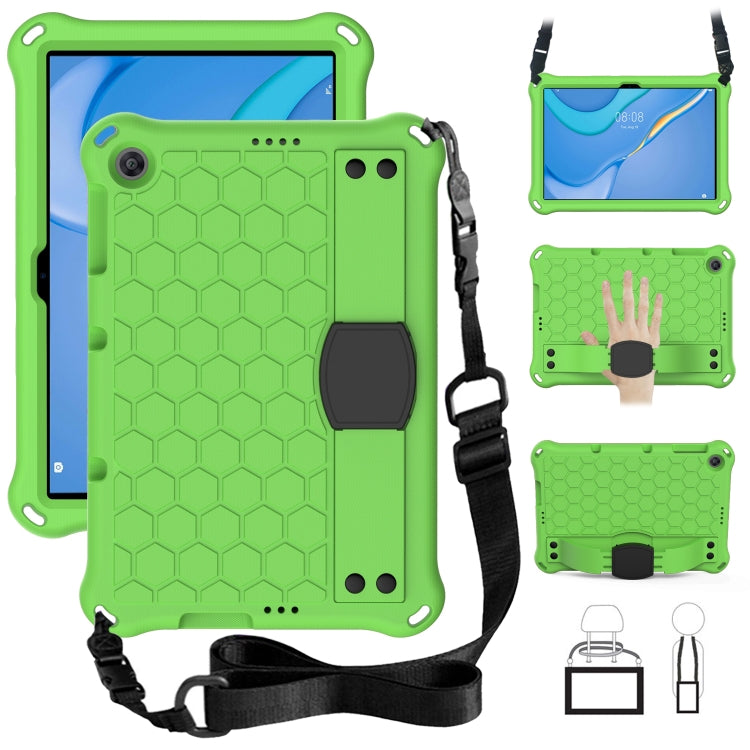 Design a nido d'ape Materiale EVA + PC Guscio protettivo anticaduta a quattro angoli con cinturino, For Huawei MediaPad T10 9.7 / T10 10.1