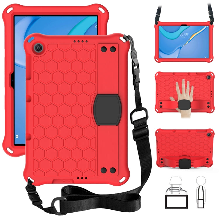 Design a nido d'ape Materiale EVA + PC Guscio protettivo anticaduta a quattro angoli con cinturino, For Huawei MediaPad T10 9.7 / T10 10.1
