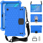 Design a nido d'ape Materiale EVA + PC Guscio protettivo anticaduta a quattro angoli con cinturino, For Huawei MediaPad T10 9.7 / T10 10.1