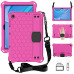 Design a nido d'ape Materiale EVA + PC Guscio protettivo anticaduta a quattro angoli con cinturino, For Huawei MediaPad T10 9.7 / T10 10.1