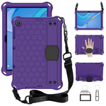 Design a nido d'ape Materiale EVA + PC Guscio protettivo anticaduta a quattro angoli con cinturino, For Huawei MediaPad T10 9.7 / T10 10.1