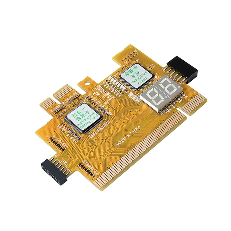 Scheda di test di rilevamento guasti della scheda madre PCI-E LPC per PC desktop 4 in 1