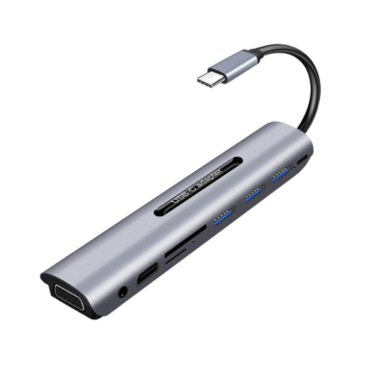 Hub USB-C 9 in 1 con HDMI, VGA, USB 3.0 e lettore schede TF