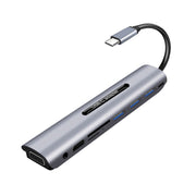 V161B HUB 9 in 1 da tipo C a HD / VGA / USB 3.0 / SD / audio da 3,5 mm / lettore di schede TF, V161B